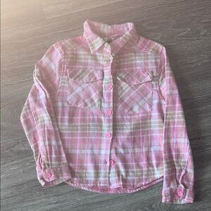 Pink Plaid Kids Shirt